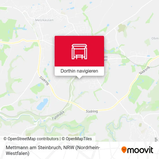 Mettmann am Steinbruch Karte