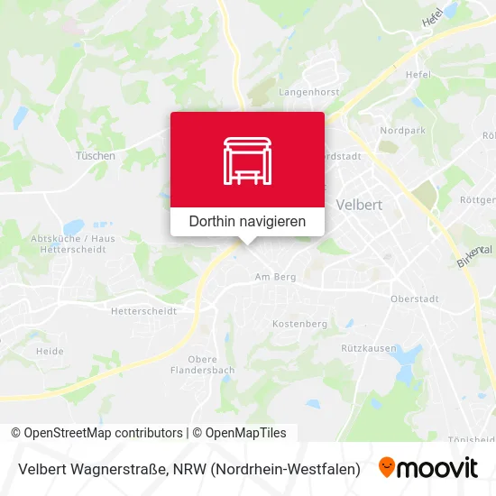 Velbert Wagnerstraße Karte