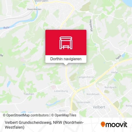 Velbert Grundscheidsweg Karte