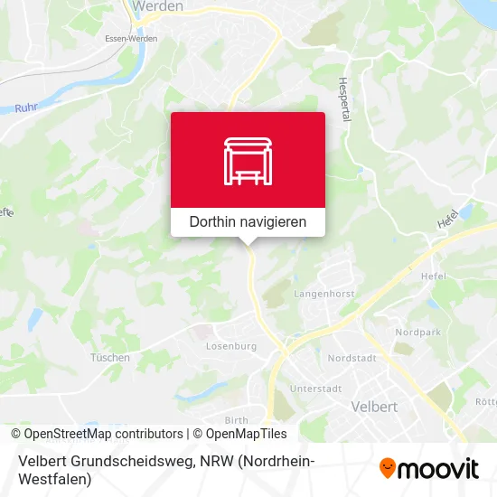 Velbert Grundscheidsweg Karte