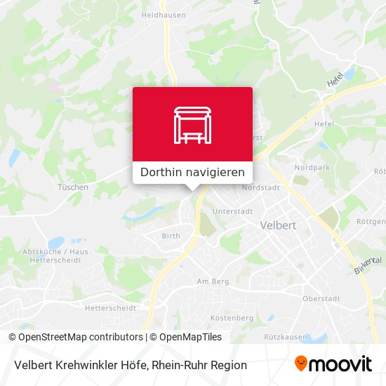 Velbert Krehwinkler Höfe Karte