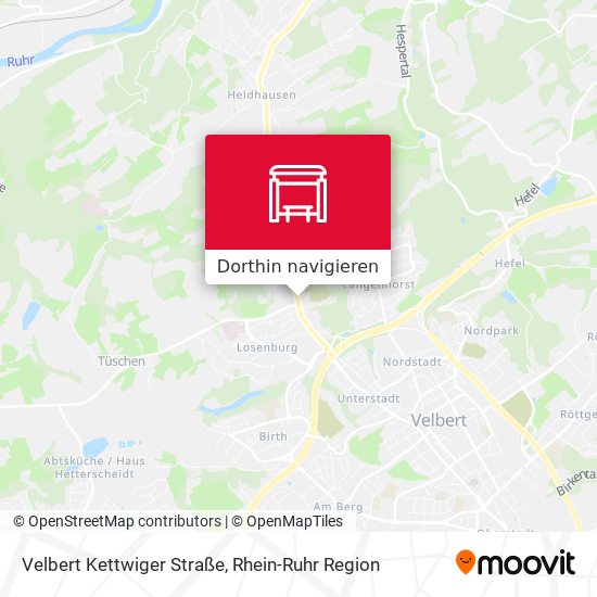 Velbert Kettwiger Straße Karte