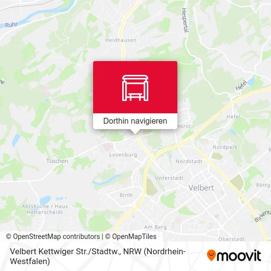 Velbert Kettwiger Str./Stadtw. Karte