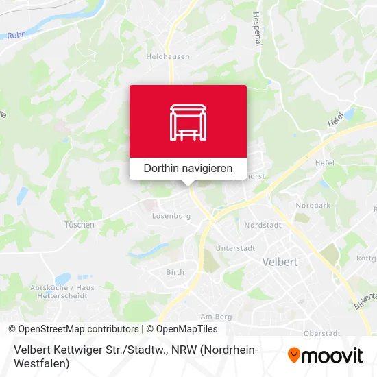 Velbert Kettwiger Str./Stadtw. Karte