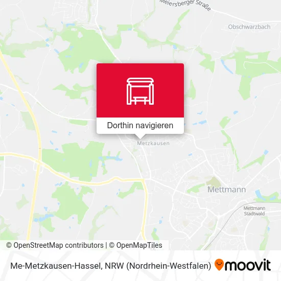 Me-Metzkausen-Hassel Karte