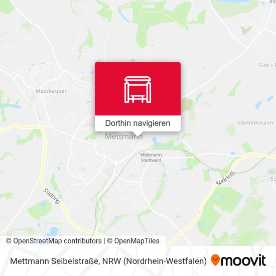 Mettmann Seibelstraße Karte