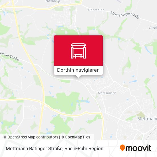 Mettmann Ratinger Straße Karte