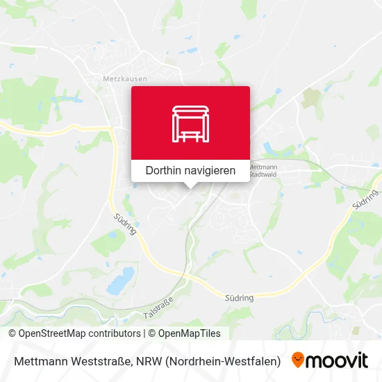 Mettmann Weststraße Karte
