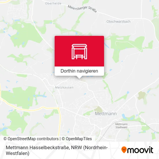 Mettmann Hasselbeckstraße Karte