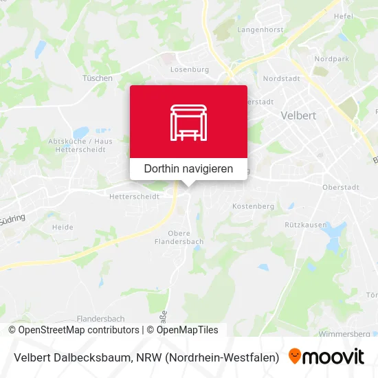 Velbert Dalbecksbaum Karte
