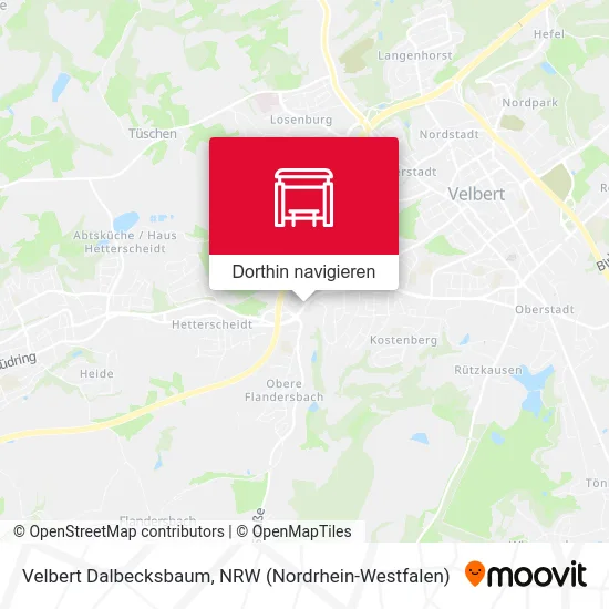 Velbert Dalbecksbaum Karte