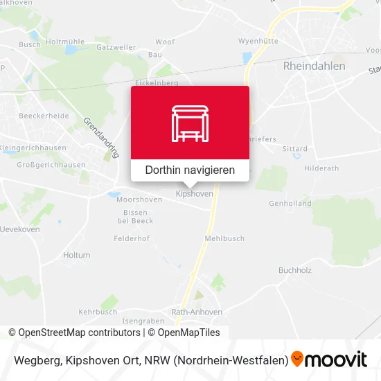 Wegberg, Kipshoven Ort Karte