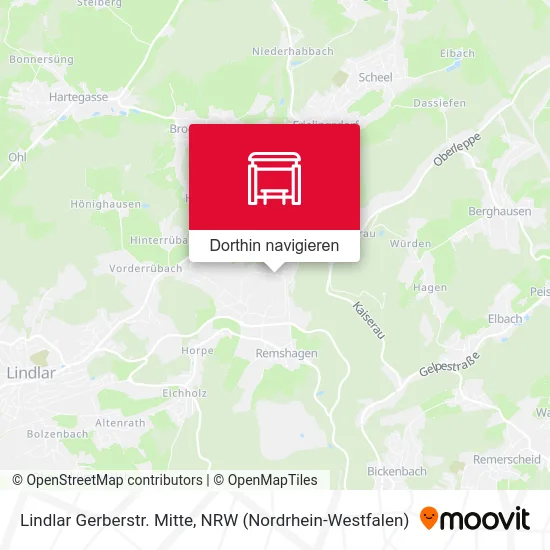 Lindlar Gerberstr. Mitte Karte