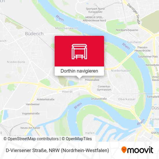 D-Viersener Straße Karte