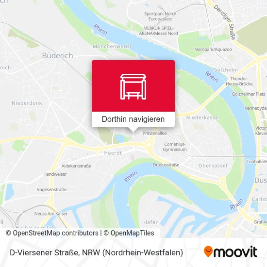 D-Viersener Straße Karte