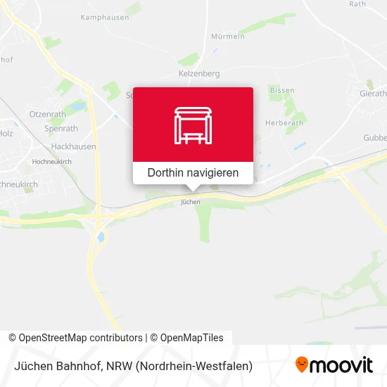 Jüchen Bahnhof Karte