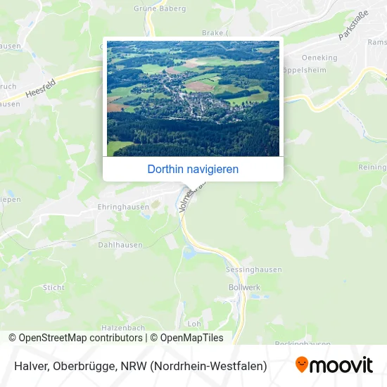 Halver, Oberbrügge Karte