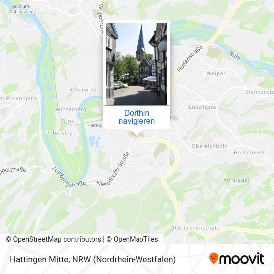 Hattingen Mitte Karte
