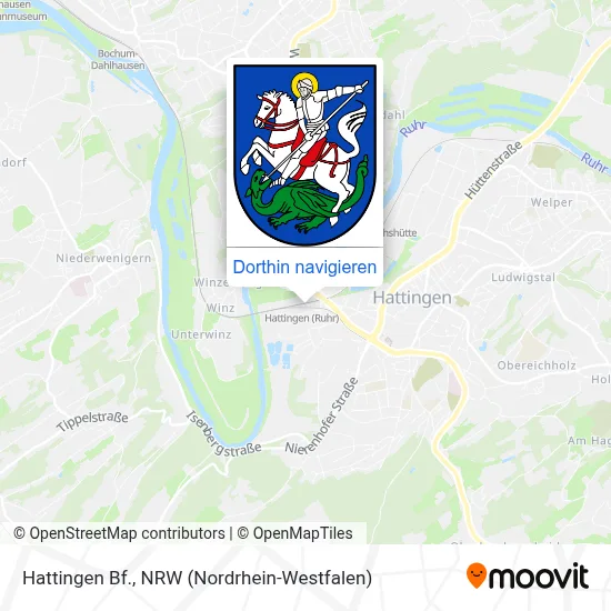 Hattingen Bf. Karte