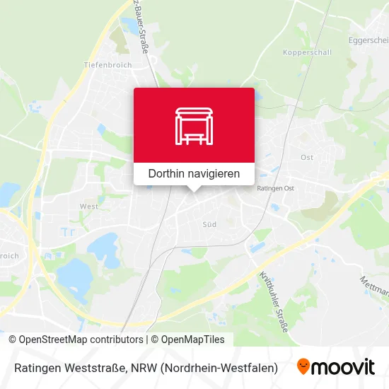 Ratingen Weststraße Karte