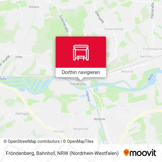 Fröndenberg, Bahnhof Karte