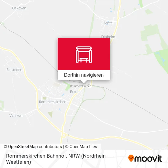 Rommerskirchen Bahnhof Karte