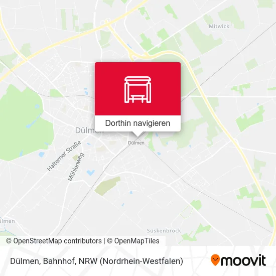 Dülmen, Bahnhof Karte
