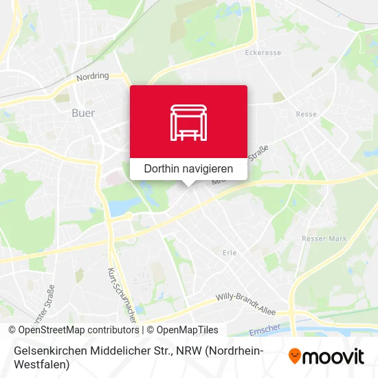 Gelsenkirchen Middelicher Str. Karte
