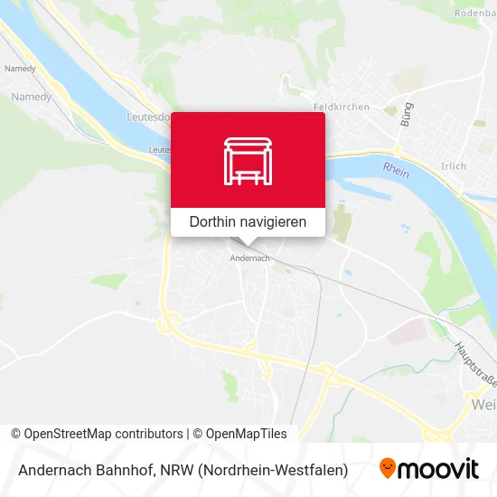 Andernach Bahnhof Karte