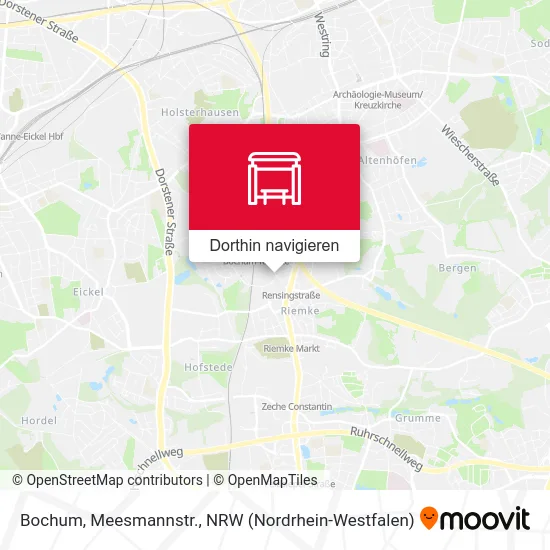 Bochum, Meesmannstr. Karte