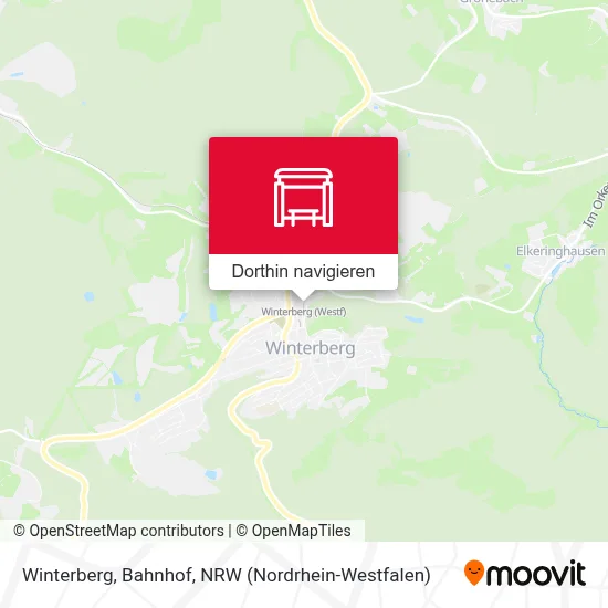 Winterberg, Bahnhof Karte