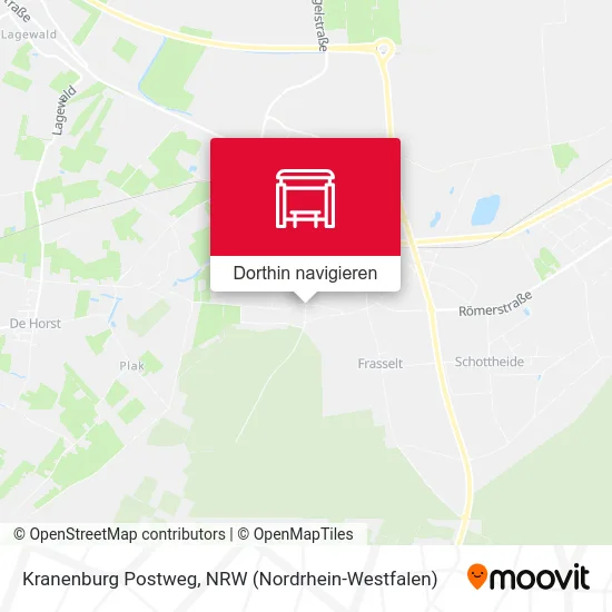 Kranenburg Postweg Karte