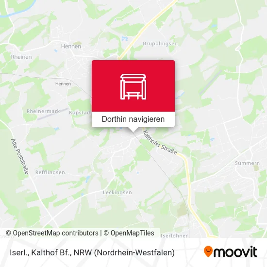 Iserl., Kalthof Bf. Karte