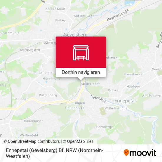 Ennepetal (Gevelsberg) Bf Karte