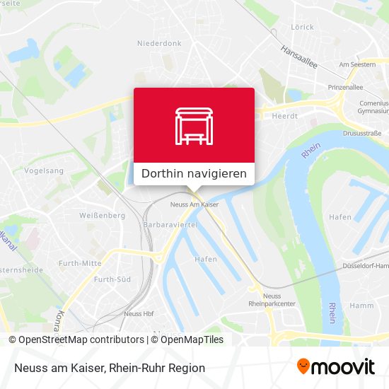 Neuss am Kaiser Karte