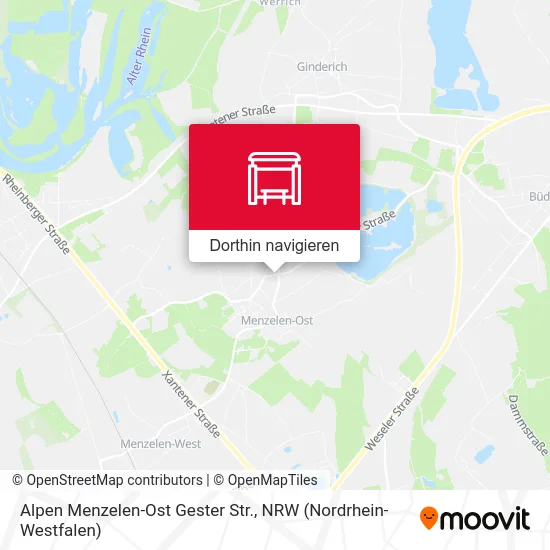 Alpen Menzelen-Ost Gester Str. Karte