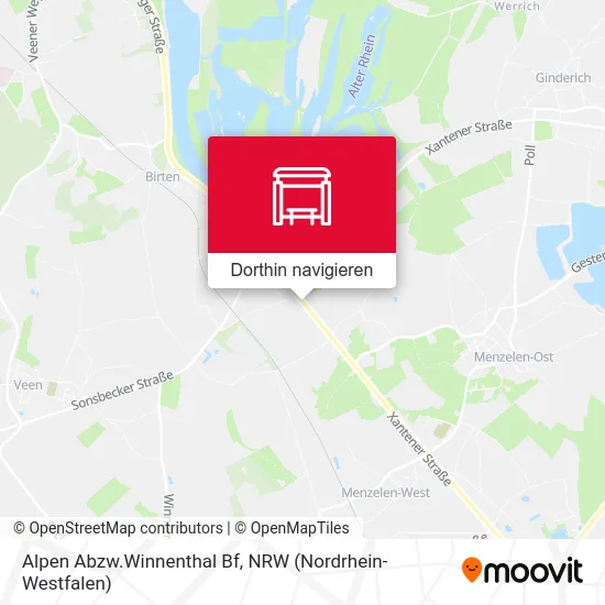 Alpen Abzw.Winnenthal Bf Karte