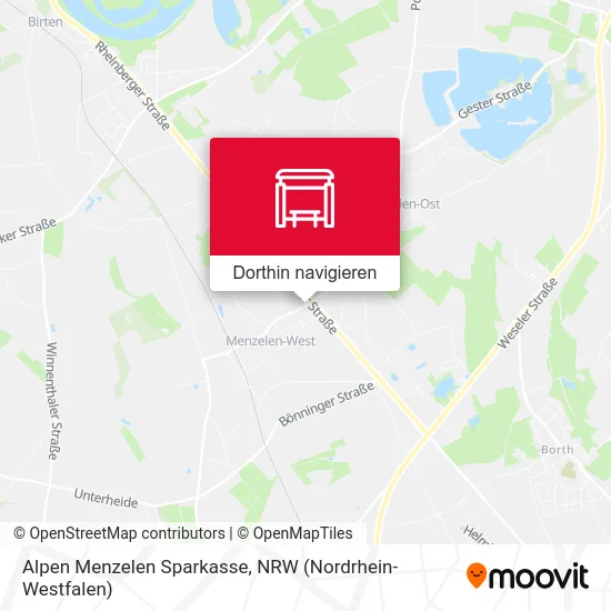 Alpen Menzelen Sparkasse Karte