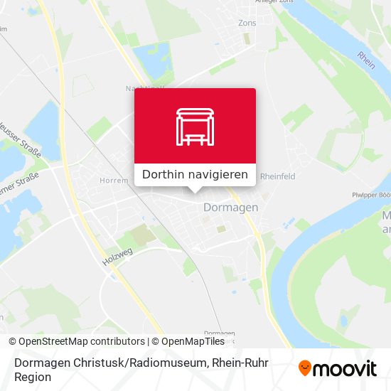 Dormagen Christusk/Radiomuseum Karte