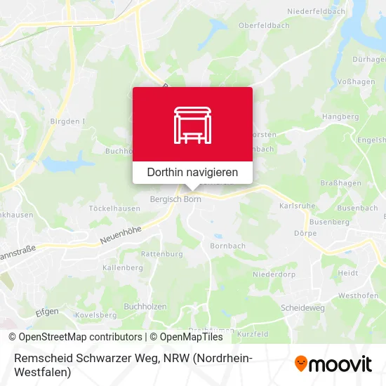 Remscheid Schwarzer Weg Karte