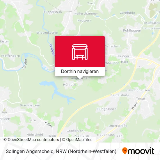 Solingen Angerscheid Karte