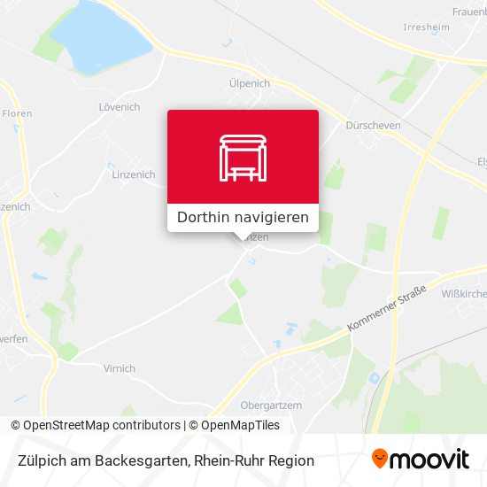 Zülpich am Backesgarten Karte