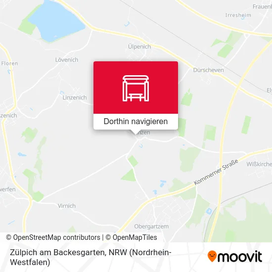 Zülpich am Backesgarten Karte