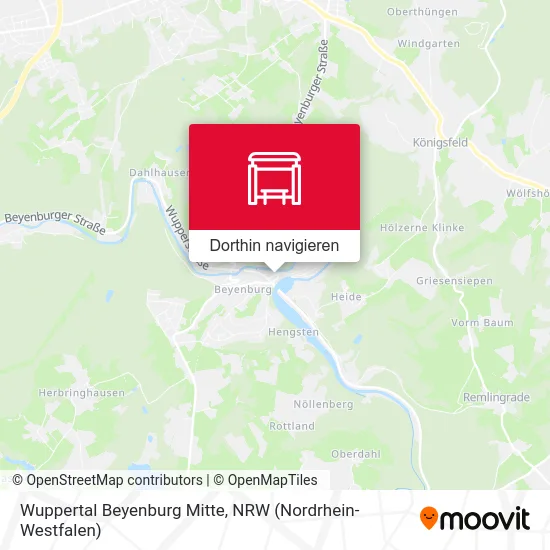 Wuppertal Beyenburg Mitte Karte