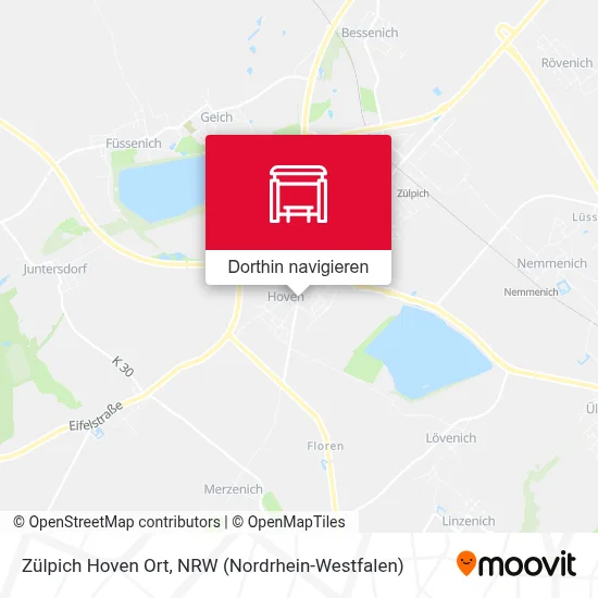 Zülpich Hoven Ort Karte