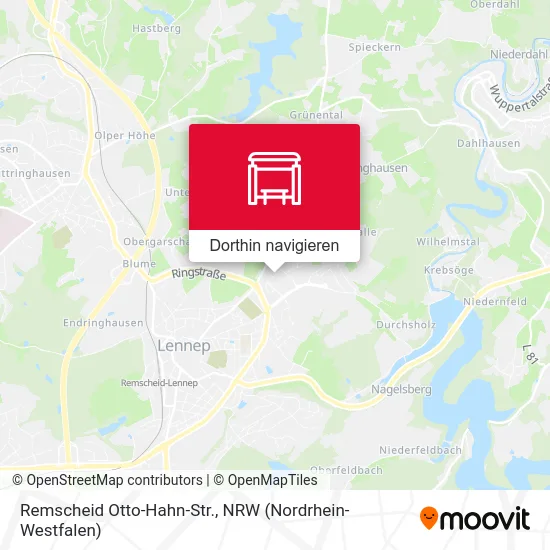 Remscheid Otto-Hahn-Str. Karte