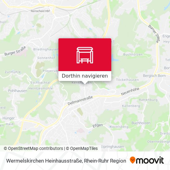 Wermelskirchen Heinhausstraße Karte