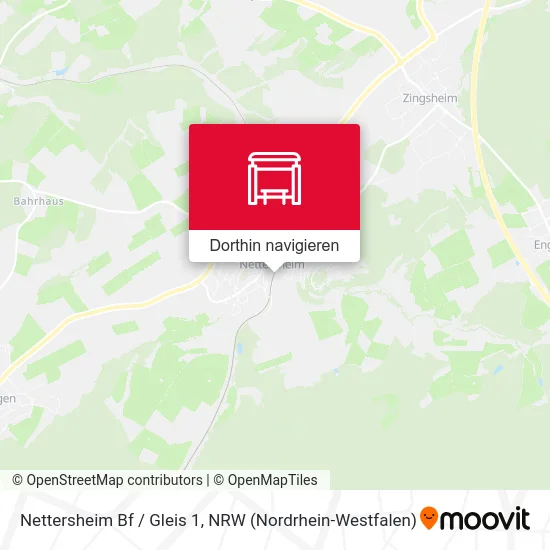 Nettersheim Bf / Gleis 1 Karte