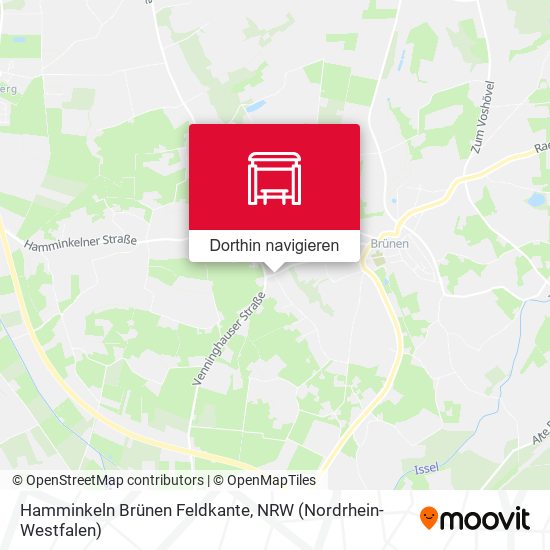 Hamminkeln Brünen Feldkante Karte