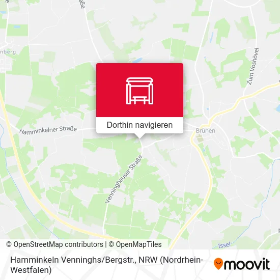 Hamminkeln Venninghs/Bergstr. Karte